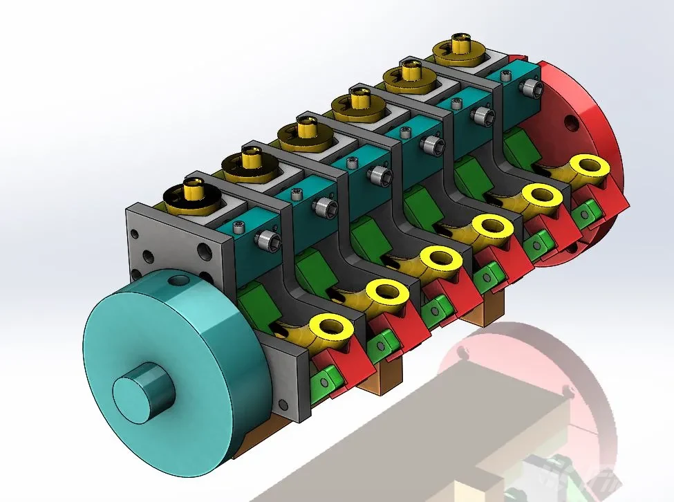 Modelo 3D Válvula Rotativa
