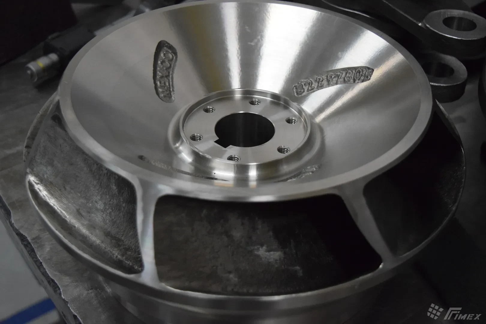 Impulsor de acero maquinado