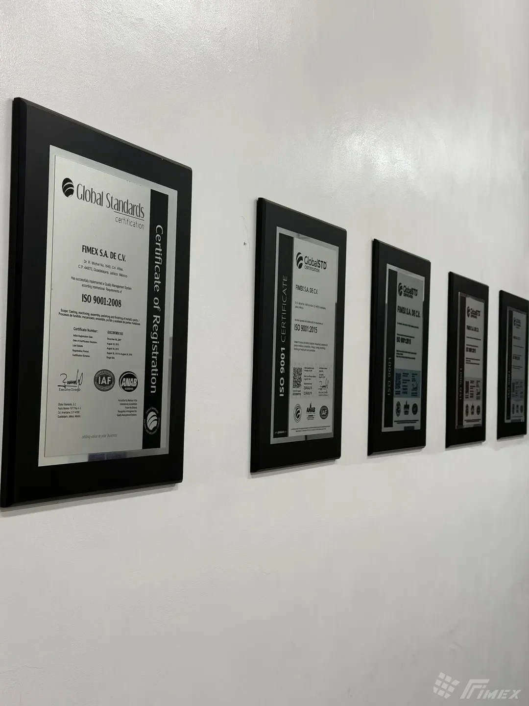 Certificados ISO 9001